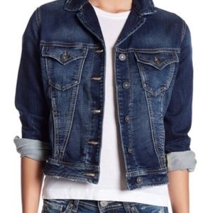 Silver Jeans Co. Joga Cropped Denim Jean Jacket
